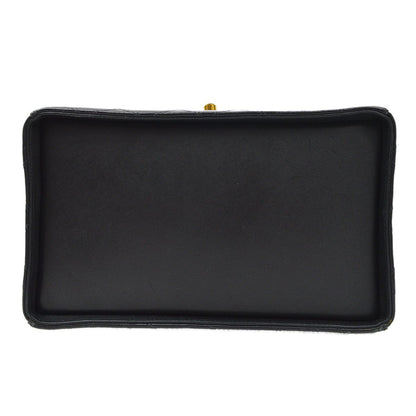 CHANEL 1994-1996 Black Lambskin Cosmoline 2way Vanity Bag AK17189d