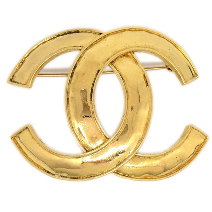 CHANEL CC Logos Brooch Gold 94P 81758