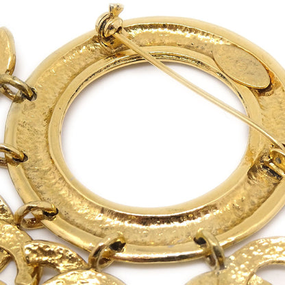 CHANEL CC Logos Shaking Brooch Gold 94P 82079