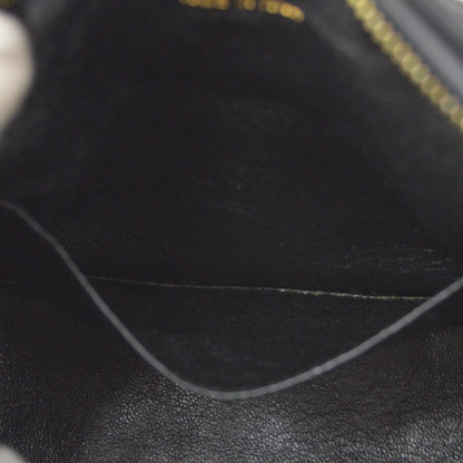 CHANEL 1994-1996 Black Satin Diamond Camera Bag Mini 82564