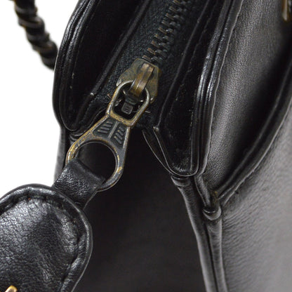 CHANEL 1997-1999 Chain Hand Bag Black 82578