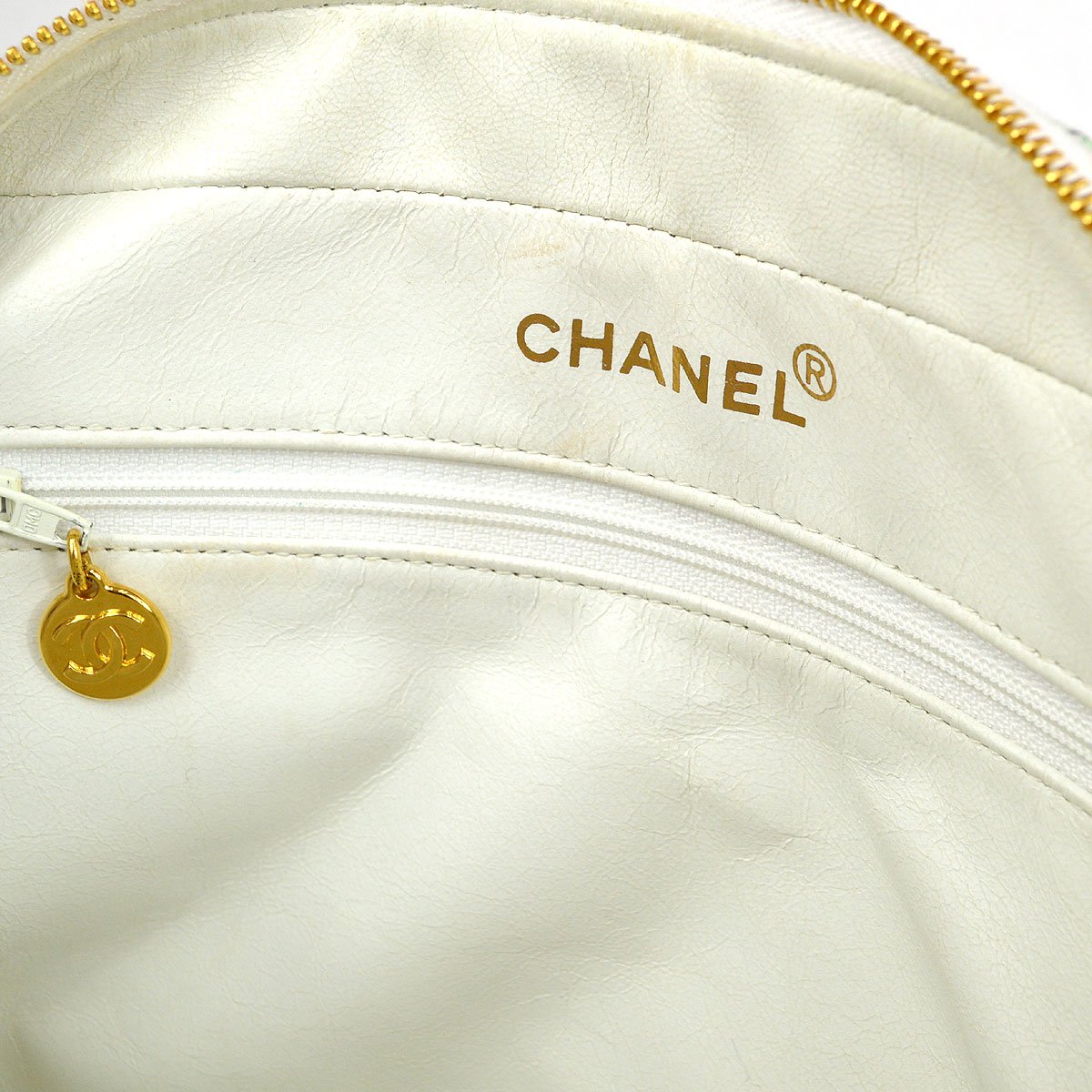CHANEL 1997 watercolour floral printed Handbag 72110