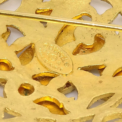 CHANEL 1996 Brooch 24k gold plate 92590