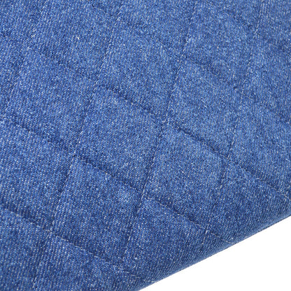 CHANEL 1997-1999 Indigo Denim Quilted Chain Tote AK31683b
