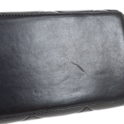 CHANEL 1994-1996 Chain Hand Bag Black Lambskin 20418