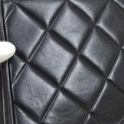 CHANEL 1994-1996 Chain Hand Bag Black Lambskin 20418