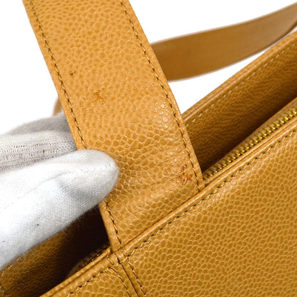 CHANEL 1997-1999 Beige Caviar Tote 02662