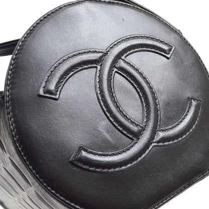 CHANEL 2001-2003 Black Lambskin Choco Bar Handbag 05309