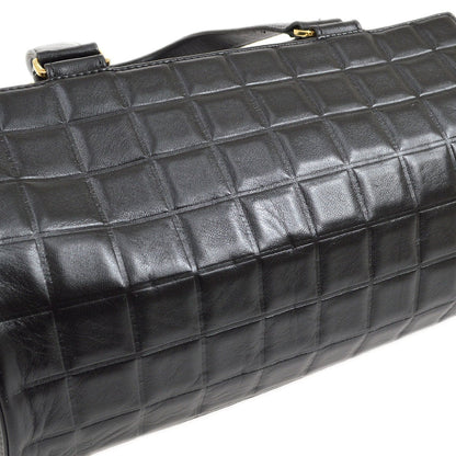 CHANEL 2001-2003 Black Lambskin Choco Bar Handbag 05309