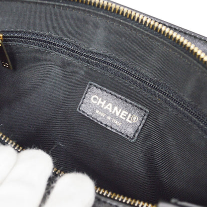 CHANEL 2001-2003 Black Lambskin Choco Bar Handbag 05309