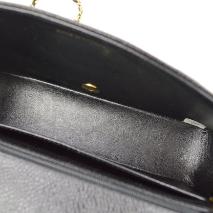 CHANEL 1994-1996 Black Caviar Diana Medium 43545