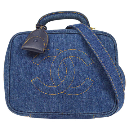 CHANEL 1996-1997 Denim Lunch Box Vanity 00094