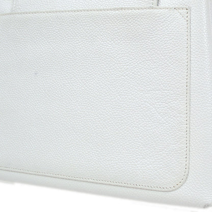 CHANEL 1997-1999 Handbag White Caviar 53112