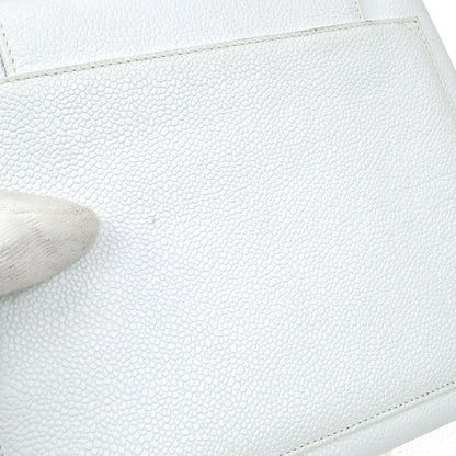 CHANEL 1997-1999 Handbag White Caviar 53112