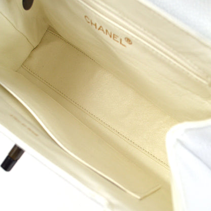 CHANEL 1997-1999 Handbag White Caviar 53112