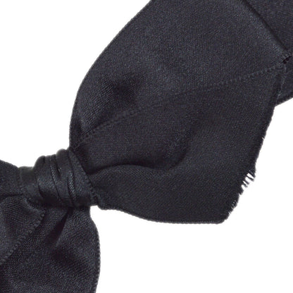 CHANEL 1996-1997 Camellia Stitched Bag Mini Black Satin 73509