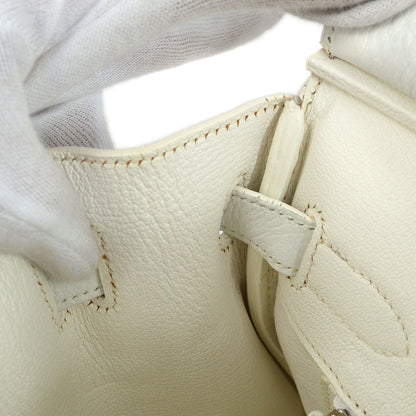 HERMES * BIRKIN 30 White Taurillon Clemence