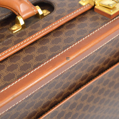 CELINE M08 Macadam Travel Bag Trunk Case Brown