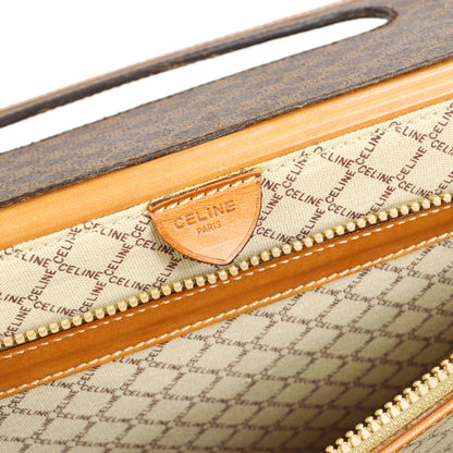 CELINE M08 Macadam Travel Bag Trunk Case Brown