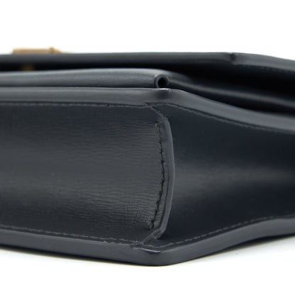 Saint Laurent Sunset Chain Wallet Calfskin Noir GHW