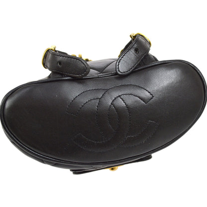 CHANEL Black Lambskin DUMA Backpack Small 84461