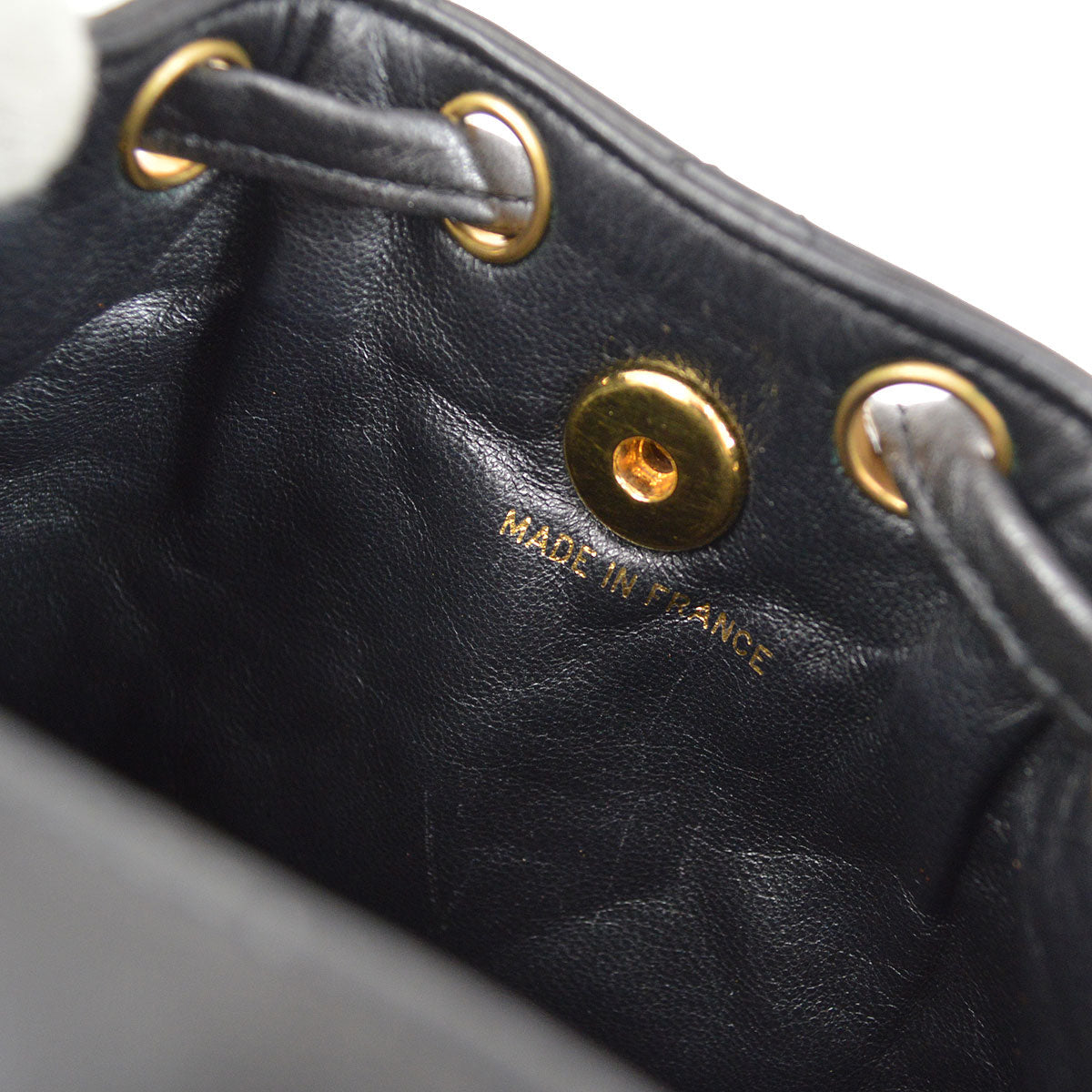 CHANEL Black Lambskin DUMA Backpack Small 84461