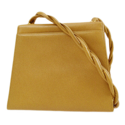 CHANEL 1999 Beige Caviar Trapezoid Shoulder Bag 85359