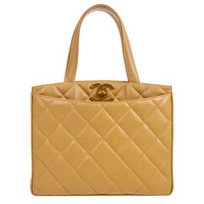 CHANEL 1994-1996 Beige Caviar Tote Bag 95198