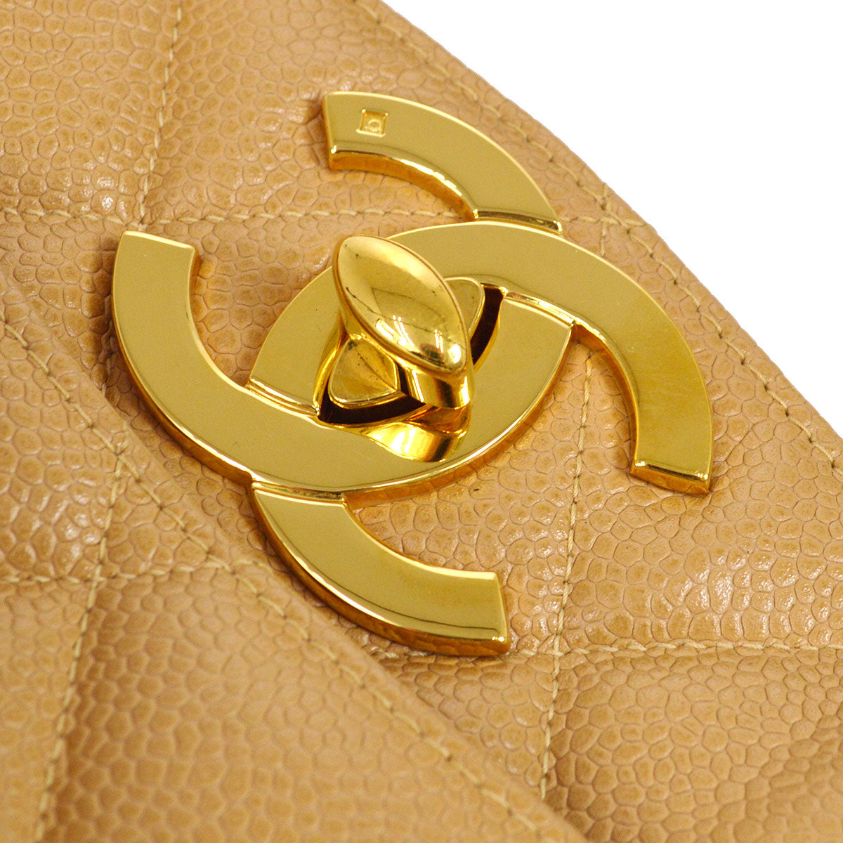 CHANEL 1994-1996 Beige Caviar Tote Bag 95198