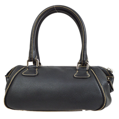 CHANEL 2003-2004 Black Caviar Skin Tassel Handbag 30420