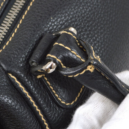 CHANEL 2003-2004 Black Caviar Skin Tassel Handbag 30420