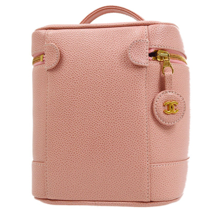 CHANEL 2003-2004 Pink Caviar Timeless Vanity Handbag 85702