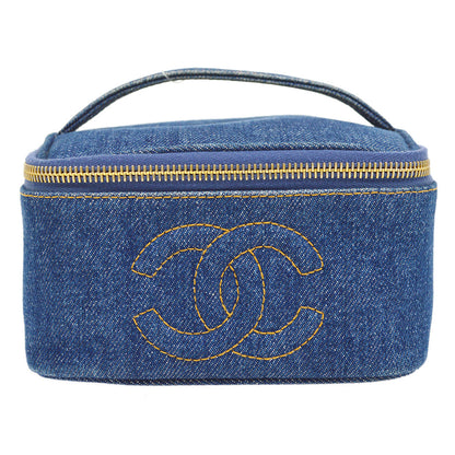 CHANEL 1997 timeless Vanity Handbag Denim 75985