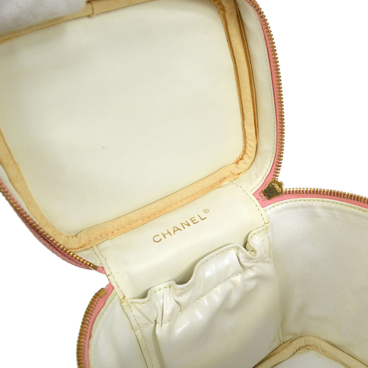 CHANEL 2003-2004 Timeless Vanity Handbag Pink Caviar AK38289b