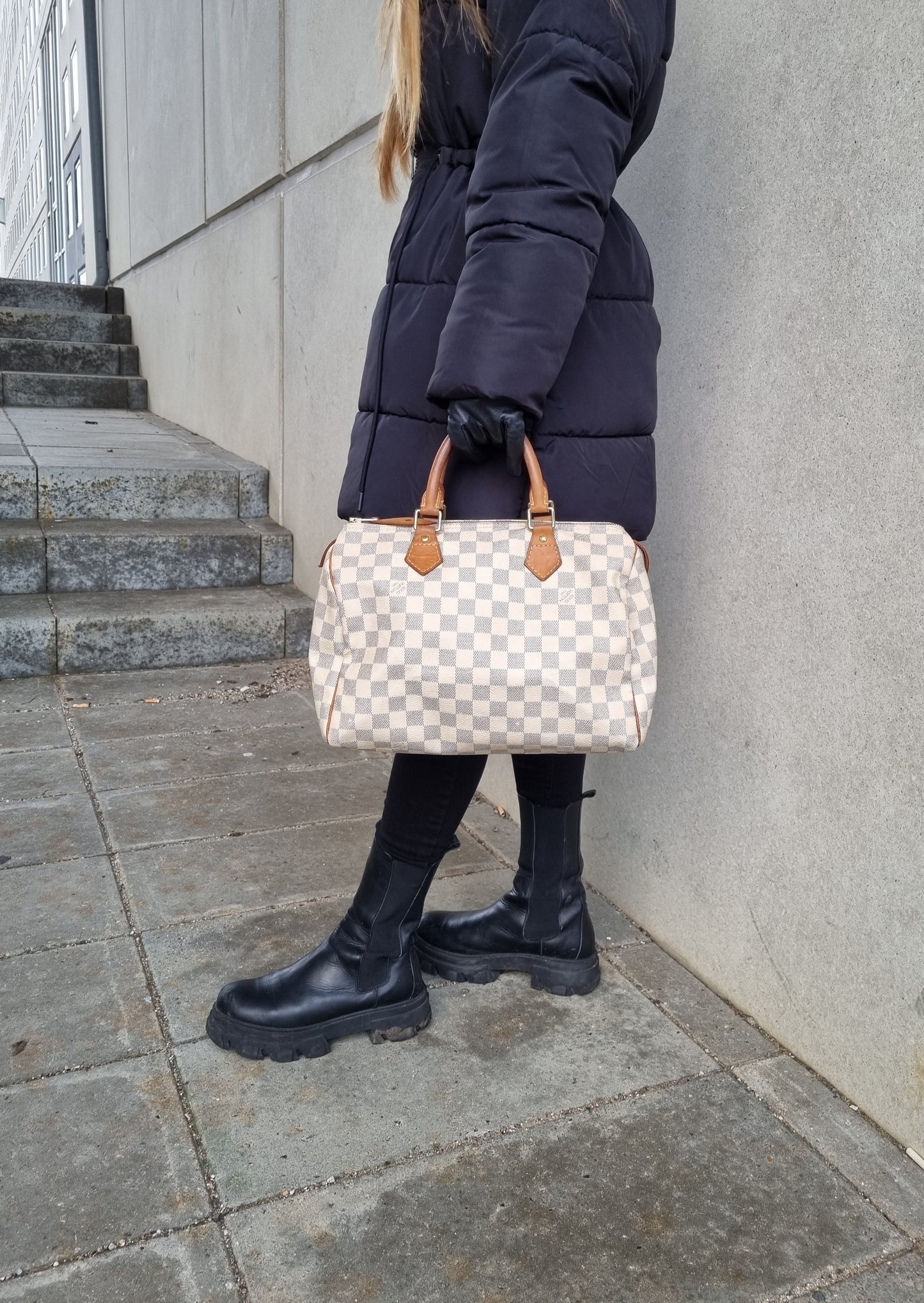 Louis Vuitton Speedy 30 Azur Damier