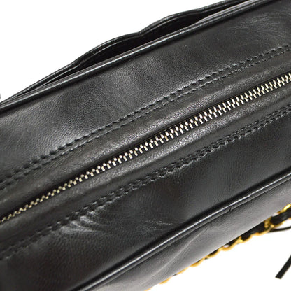CHANEL 1994-1996 Triple CC Camera Bag Mini Black Lambskin 46417
