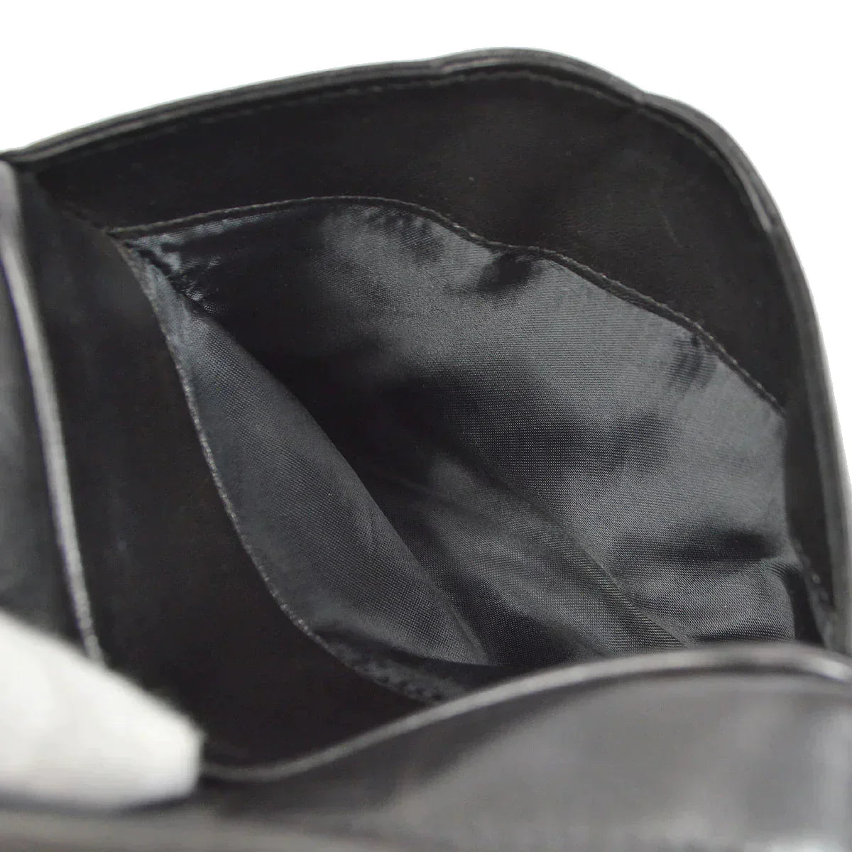 CHANEL 1994-1996 Triple CC Camera Bag Mini Black Lambskin 46417