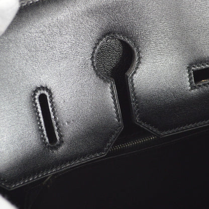 HERMES 1998 BIRKIN 35 Black Box Calf