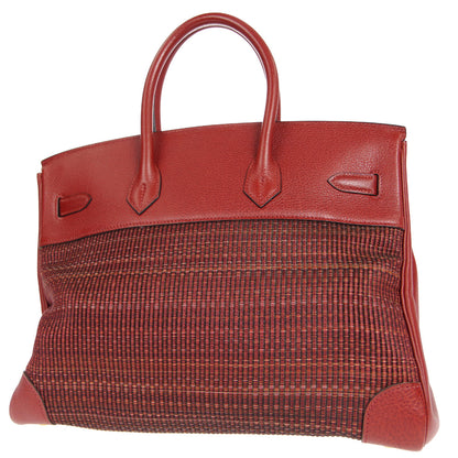 HERMES 2002 Birkin 35 Crinoline Rouge