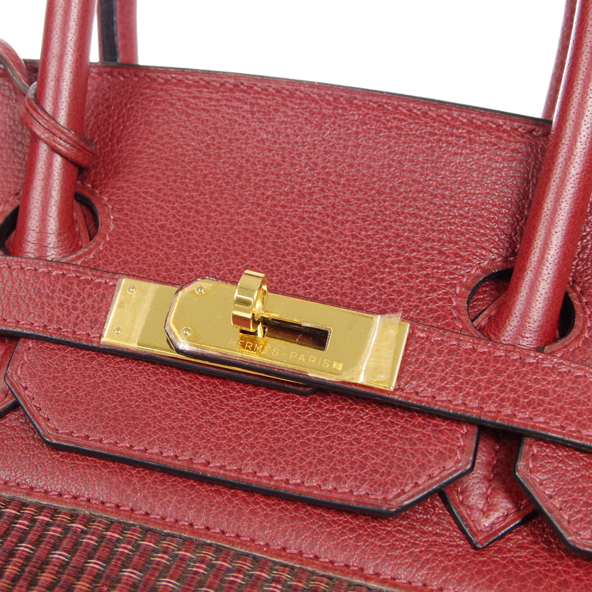 HERMES 2002 Birkin 35 Crinoline Rouge