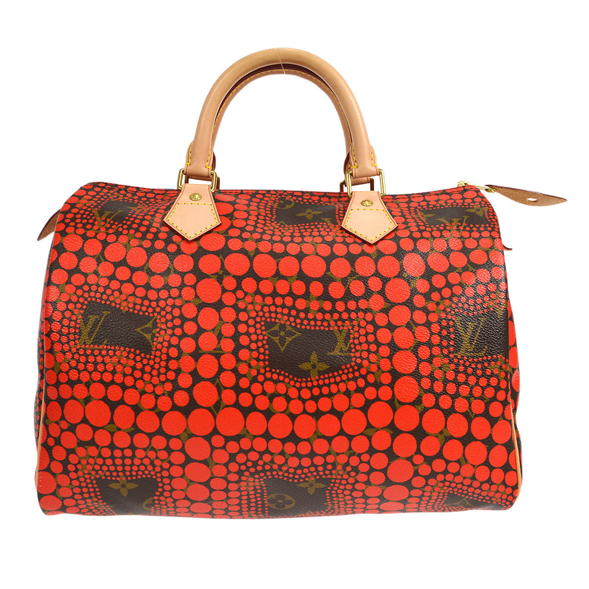 Louis Vuitton 2012 Yayoi Kusama SPEEDY 30 PUMPKIN DOT M40693 56876