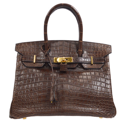 HERMES * 2002 BIRKIN 30 Havane Matt Niloticus