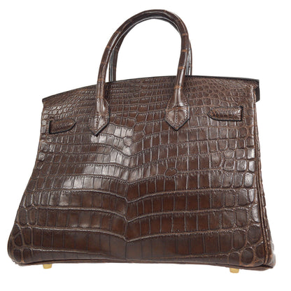 HERMES * 2002 BIRKIN 30 Havane Matt Niloticus