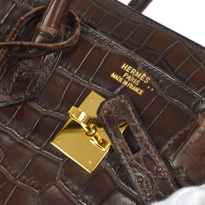 HERMES * 2002 BIRKIN 30 Havane Matt Niloticus