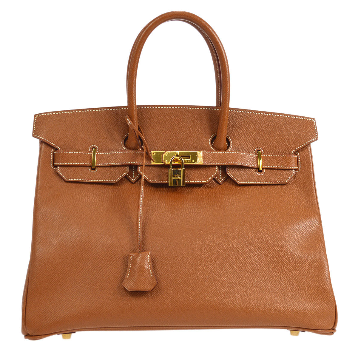 HERMES 1999 BIRKIN 35 Gold Courchevel