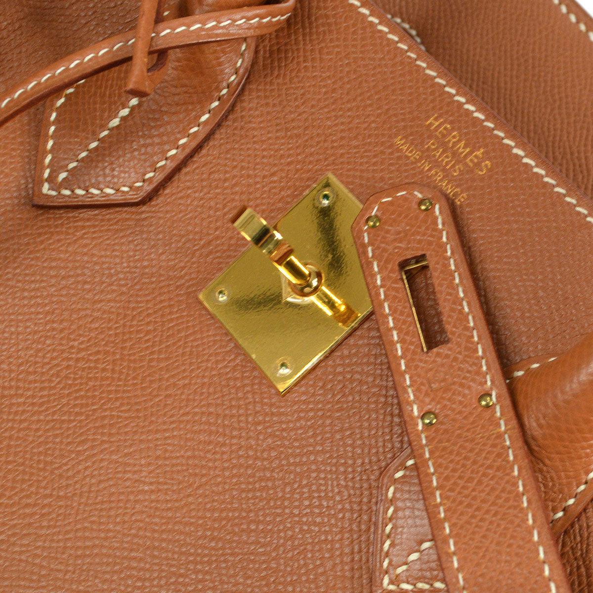 HERMES 1999 BIRKIN 35 Gold Courchevel