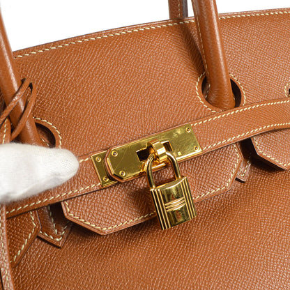 HERMES 1998 BIRKIN 35 Gold Courchevel