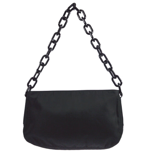 Prada * 25 Acrylic Chain HandBag Black