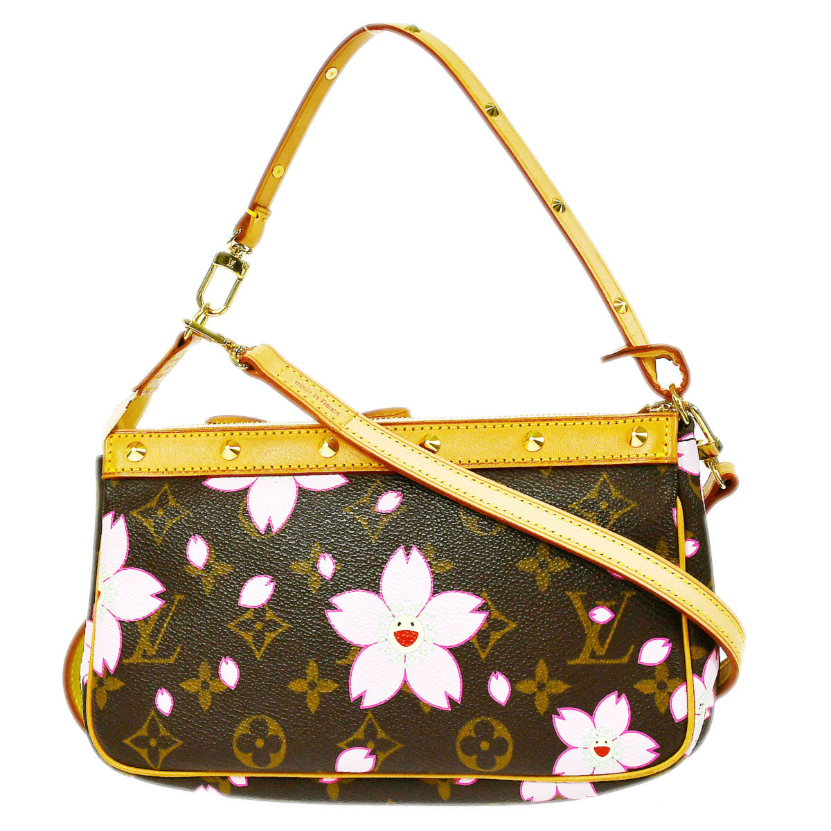 LOUIS VUITTON 2003 POCHETTE ACCESSOIRES 2WAY CHERRY BLOSSOM M92006