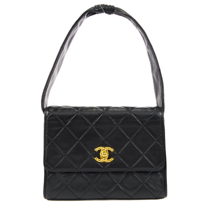 CHANEL Handbag Black Lambskin